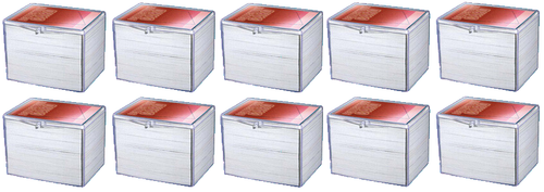 10 Ultra Pro 150 Count Hinged Clear Card Storage Boxes Case Holder Sport Trading