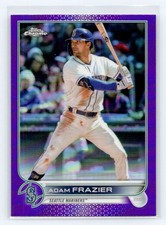 2022 Topps Chrome Update #USC116 Adam Frazier Purple Refractor Seattle Mariners
