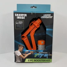 Sharper Image Lazer Conquest 2pc Booster Kit Accessory Toy Open Box