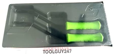 SNAP ON TOOLS CSAB200 G 2Pc GREEN Heavy Duty Bent Striking Carbon Scraper  NEW