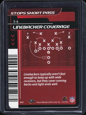 2001 NFL Showdown 1st Edition #P50 Stop Short Plays