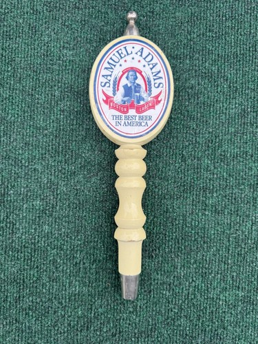 Samuel Adams Boston Lager Wooden Beer Tap Handle Pull Large 11.5" Rare Vintage