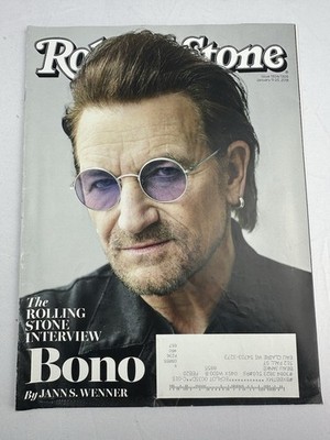 Rolling Stone Magazine Bono Cover Interview January 11-25, 2018