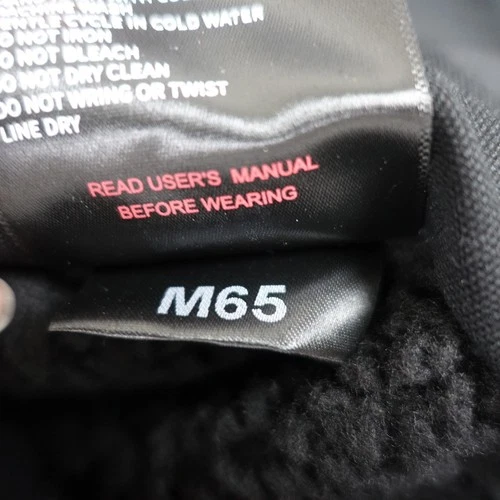 Venustas Heated Vest Mens Medium Black Canvas Puffer Fleece Lined M65 NO BATTERY image 11