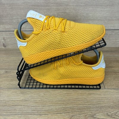 Adidas Schuhe Unisex Größe UK 5 Pharrell Williams HU Tennis Gelb Mesh Turnschuhe