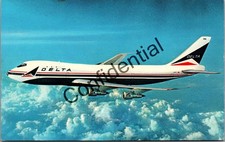 Fly Delta 747 Superjet Wide Bodied Airline Airplane In Flight T475