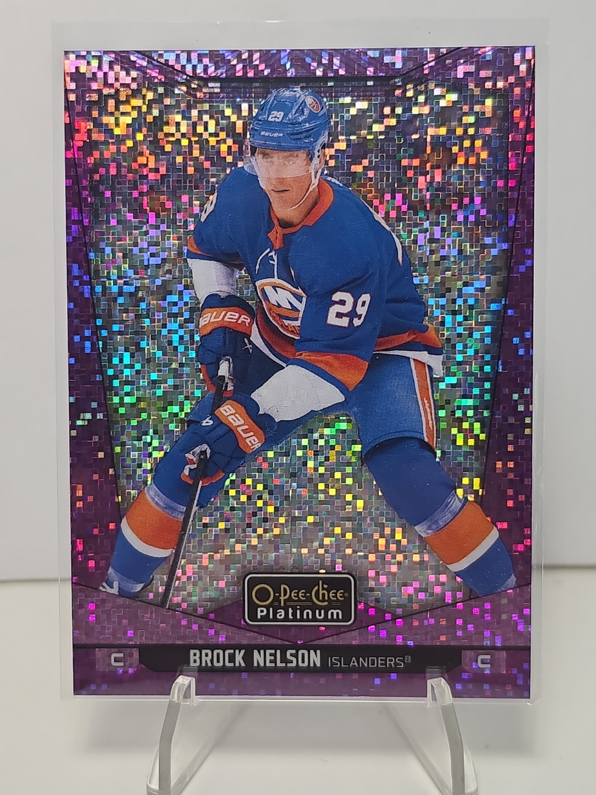 2024-25 O-Pee-Chee Platinum - Brock Nelson #34 Violet Pixels /299 Avalanche