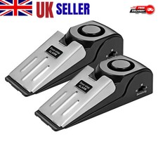 2x Door Stop Alarms Stopper Floor Wedge Wireless Anti Theft Security Alarm 120DB