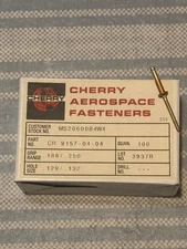 Cherry Aerospace Fasteners (CR 9157-04-04) 3937B - QTY 100