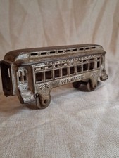 Antique Hubley Cast Iron Railroad Car No. 333 "Normandie" Pennsylvania RR Co.