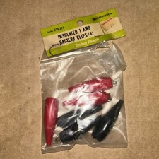 Vintage RadioShack Archer 270-371 6 Fully Covered Insulated 1 AMP Battery Clips
