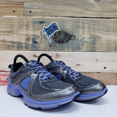 Ecco Biom Evo Trainer Lite Athletic Sneakers Womens Sz 7-7.5 US/ EU 38 Gray Blue