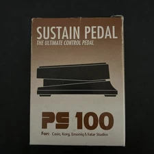 Fatar PS100 Sustain Pedal Black For Casio Korg Ensoniq Fatar Keyboard Piano
