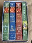 J.R.R. Tolkien Paperback Box Set of 4 The Hobbit and Lord Of The Rings Del Rey