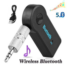 2 in 1 Wireless Bluetooth 5.0 Receiver Adapter 3.5Mm Jack for Car Music Audio Au