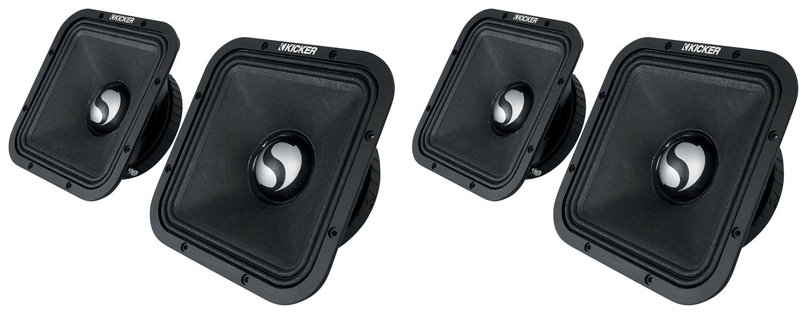 4 Квадратные среднечастотные динамики Kicker ST9MR серии 9 Street 8-омные 49ST9MR8 55990₽