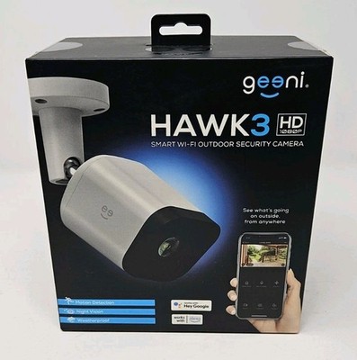 Geeni Hawk 3 Outdoor Smart WiFi Security Camera NEW IN BOX Works w/ Alexa Motion