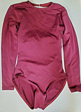 Bal Togs Dance Ballet Leotard Burgundy Size Child Medium 46" girth