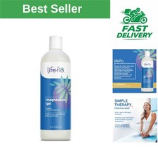 LIFE-FLO Topical Magnesium Gel 16 fl oz for Pain Relief Skin Health