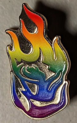 #ad Portland FIRE 2026 Lapel PIN Handout Pride Night SGA Only 7500 July 22 $18.99
