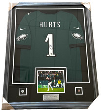 Jalen Hurts Philadelphia Eagles - Autographed & Framed AUTHENTIC NFL Jersey