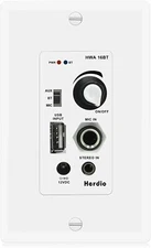 Herdio in Wall Bluetooth AUX 3.5MM Audio Control Amplifier Receiver Wall Plate  