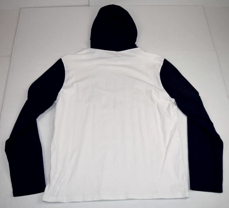 Sudadera Polo Ralph Lauren Vintage Talla M Y2K 2 Tonos Luz Sudadera con Capucha Deletrear Foto 3 de 4