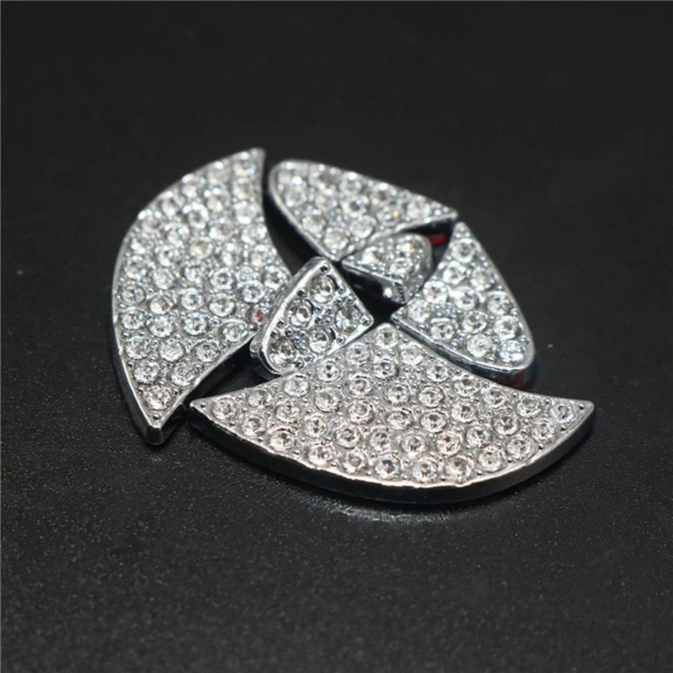 Car Steering Wheel Logo Diamond Decoration Sticker Auto Decor Decal Accessories