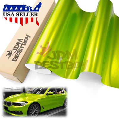 【Gloss Metallic】Glossy Candy Sticker Decal Vinyl Wrap Bubble Free Sheet Film DIY