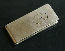 Authentic HERMES Money clip Evelyn Sterling Silver 1161