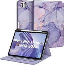 Folio Case for iPad Pro 11-inch M4 2024 Magnetic Multi-Angle Cover with Pocket