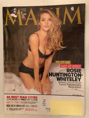 Maxim Magazine July 2011 Rosie Huntington-Whiteley Cover Model | eBay