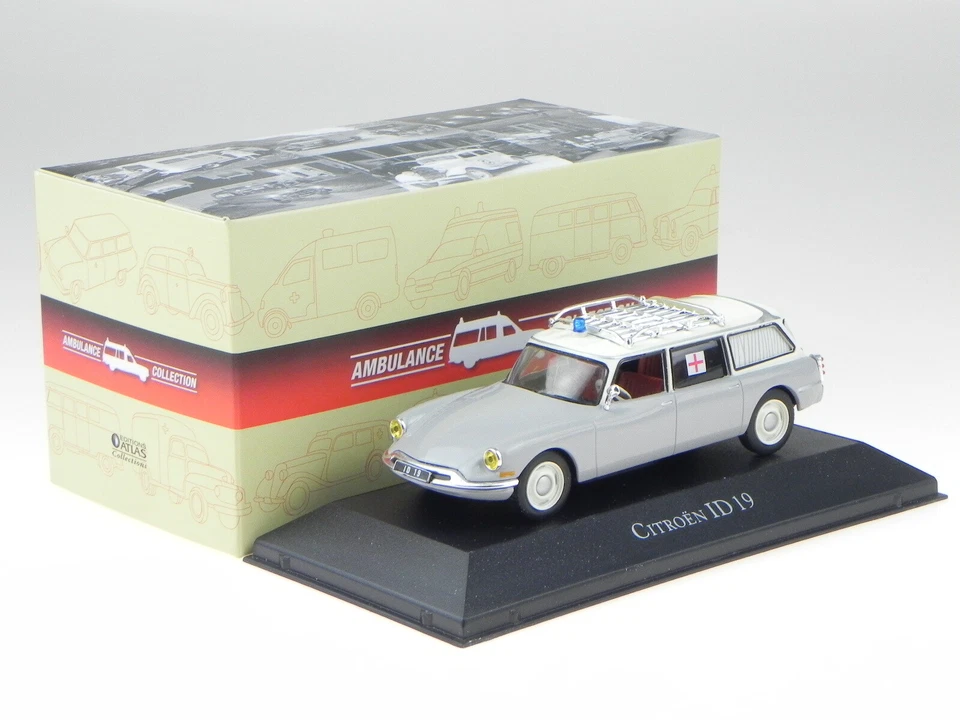 Citroen ID 19 grey ambulance Ambulanz diecast modelcar 7495004 Atlas 1:43 - Image 4 of 4