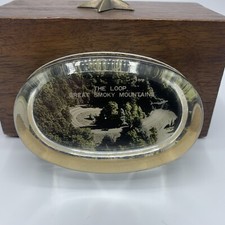 The Loop Great Smoky Mountains Lucite Paperweight Gatlinburg TN Blue Ridge