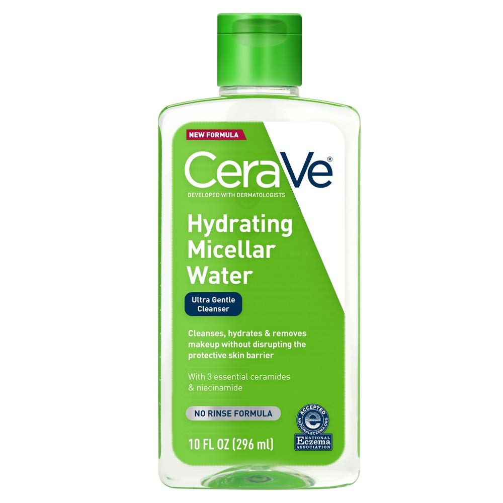 Hydrating Micellar Water Facial Cleanser & Eye Makeup Remover with New Improved Formula-image