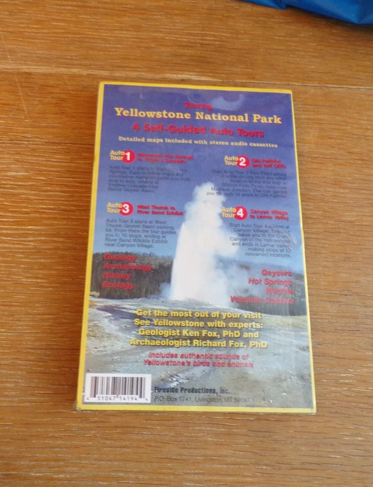 Touring Yellowstone National Park 4-Cassette Set Self-Guided Auto Tours-Sealed - Image 2 of 2