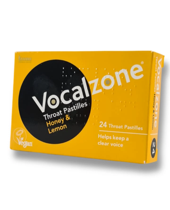 KESTREL TOY Vocalzone Honey & Lemon Throat Pastilles - 24 Pack