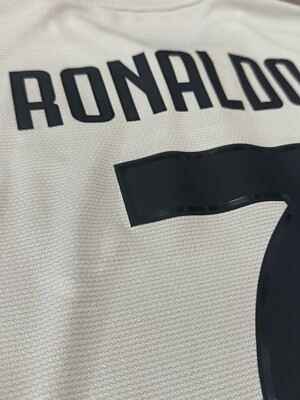 2018/19 Juventus Away Jersey #7 Ronaldo Small Adidas Cygames CR7