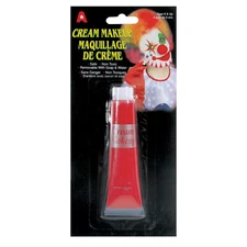 12 Pack Halloween Costume Non-Toxic Face & Body Tube Red 1 Oz Cream Makeup