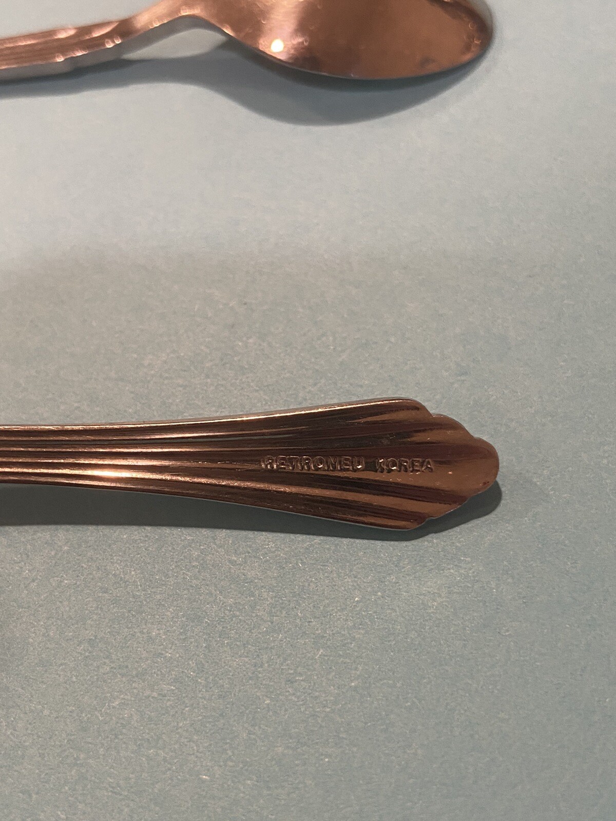 2 Demitasse Coffee Cappuccino Spoons Retroneu Stainless 18/8 Barrington 4.25"