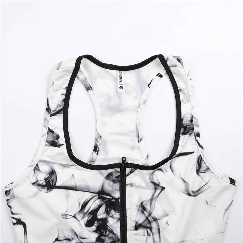 White Marble Yoga Gym Set W/ Zip Up Sports Bra and Fitted Leggings | eBay