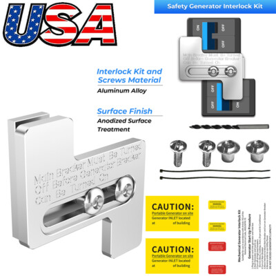 200 Amp Generator Interlock Kit For Challenger Westinghouse Siemans Panel
