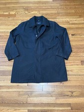 Chaps Ralph Lauren Mens Dress Coat Overcoat Sz 42R Black Removeable Liner Jacket