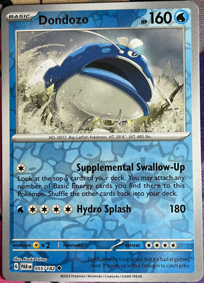 Dondozo Reverse Holo - 055/182 - Paradox Rift Pokemon 2023