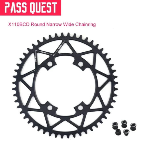 110BCD Chainring Road Bike Narrow Wide Round Chainwheel 36T-58T 4 Bolt - Picture 3 of 36