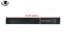 ACCORDION BASS STRAP Top Quality Black Leather / Velvet 350x40