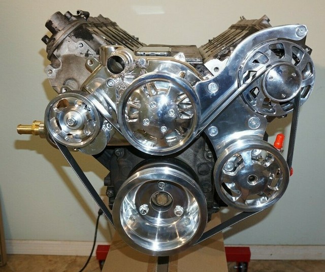 CHEVY LS1 LS2 LS6 FRONT DRIVE SERPENTINE PULLEY KIT GM PERFORMANCE A/C