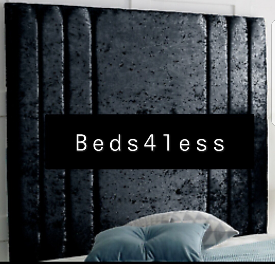 40" HIGH CRUSHED VELVET WALL MOUNTED PANEL HEADBOARD 2FT6 3FT 4FT 4FT6 5FT 6FT eBay