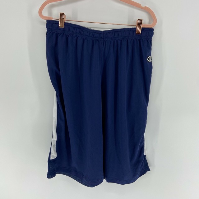 Champion Navy White Athletic Long Basketball Shorts Mens NWOT eBay