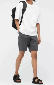 dark grey chino shorts